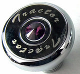 Tractor Trailer Knob Set Air Brakes Screw on Purple Jewel Chrome UP#23514, 23520