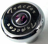 Tractor Trailer Knob Set Air Brakes Screw on Purple Jewel Chrome UP#23514, 23520