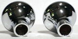 Tractor Trailer Knob Set Air Brakes Screw on Purple Jewel Chrome UP#23514, 23520