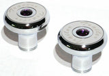 Tractor Trailer Knob Set Air Brakes Screw on Purple Jewel Chrome UP#23514, 23520