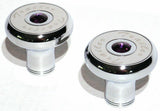 Tractor Trailer Knob Set Air Brakes Screw on Purple Jewel Chrome UP#23514, 23520
