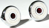 Tractor Trailer Knob Set Air Brakes Screw on Red Jewel Chrome UP#23515-23521