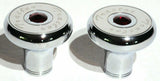 Tractor Trailer Knob Set Air Brakes Screw on Red Jewel Chrome UP#23515-23521