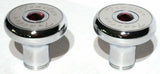 Tractor Trailer Knob Set Air Brakes Screw on Red Jewel Chrome UP#23515-23521