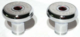 Tractor Trailer Knob Set Air Brakes Screw on Red Jewel Chrome UP#23515-23521