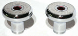 Tractor Trailer Knob Set Air Brakes Screw on Red Jewel Chrome UP#23515-23521