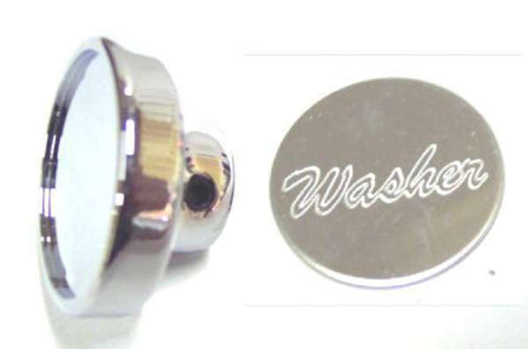 UP Dash Control Knob Washer 1" Stainless Steel Sticker Etched Chrome Knob #23533