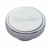 UP Dash Control Knob Washer 1" Stainless Steel Sticker Etched Chrome Knob #23533