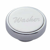 UP Dash Control Knob Washer 1" Stainless Steel Sticker Etched Chrome Knob #23533