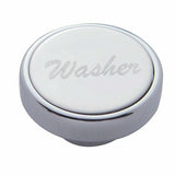 UP Dash Control Knob Washer 1" Stainless Steel Sticker Etched Chrome Knob #23533