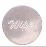Wiper Control Dash Knob Stainless Steel 1” Sticker for 1/4 Shaft Chrome UP#23534