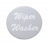Wiper/Washer Dash Control Knob Universal Fit Chrome Stainless Sticker UP#23535