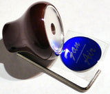 UP Dash Control Knob Fan Air 1" Blue Glossy Sticker Wood Knob #23537 Each