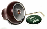 UP Dash Control Knob Fan Air 1" Green Glossy Sticker Wood Knob #23538 Each
