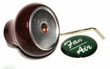UP Dash Control Knob Fan Air 1" Green Glossy Sticker Wood Knob #23538 Each