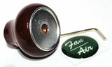 UP Dash Control Knob Fan Air 1" Green Glossy Sticker Wood Knob #23538 Each