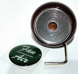 UP Dash Control Knob Fan Air 1" Green Glossy Sticker Wood Knob #23538 Each