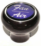 UP Dash Control Knob Fan Air 1" Purple Glossy Sticker Wood Knob #23539 Each