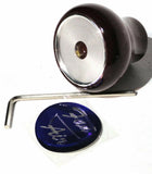 UP Dash Control Knob Fan Air 1" Purple Glossy Sticker Wood Knob #23539 Each