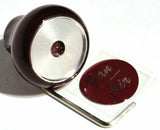 UP Dash Control Knob Fan Air 1" Red Glossy Sticker Wood Knob #23540 Each