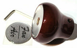 UP Dash Control Knob Fan Air 1" Silver Glossy Sticker Wood Knob #23541 Each