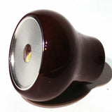 Dash Control Knob Panel Lights 1" Black Glossy Sticker Wood Knob UP#23542 Each