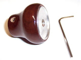 Dash Control Knob Panel Lights 1" Blue Glossy Sticker Wood Knob UP#23543
