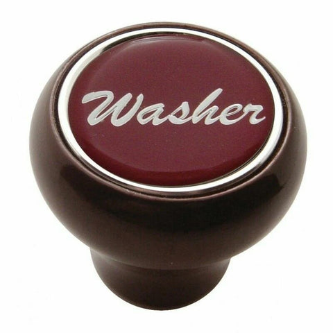 UP Dash Control Knob Washer 1" Red Glossy Sticker Wood Knob #23552 Each