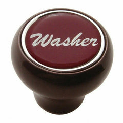 UP Dash Control Knob Washer 1" Red Glossy Sticker Wood Knob #23552 Each