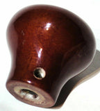 UP Dash Control Knob Wiper 1" Black Glossy Sticker Wood Knob #23554 Each