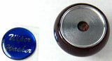 UP Dash Control Knob Wiper Washer 1" Blue Glossy Sticker Wood Knob #23561 Each