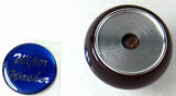 UP Dash Control Knob Wiper Washer 1" Blue Glossy Sticker Wood Knob #23561 Each