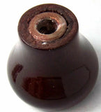 UP Dash Control Knob Wiper Washer 1" Green Glossy Sticker Wood Knob #23562 Each