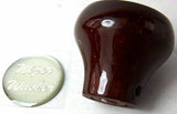 UP Dash Control Knob Wiper Washer 1" Silver Glossy Sticker Wood Knob #23565 Each