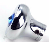 Universal Dash Deluxe Knob for 1/4” Shaft Blue Jewel Chrome Set Screw UP#23583