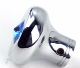 Universal Dash Deluxe Knob for 1/4” Shaft Blue Jewel Chrome Set Screw UP#23583