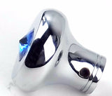 Universal Dash Deluxe Knob for 1/4” Shaft Blue Jewel Chrome Set Screw UP#23583
