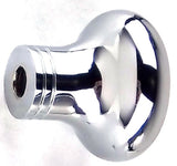 Universal Dash Deluxe Knob for 1/4” Shaft Clear Jewel Chrome Set Screw UP#23584