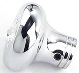 Universal Dash Deluxe Knob for 1/4” Shaft Clear Jewel Chrome Set Screw UP#23584