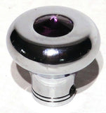 Universal Dash Deluxe Knob for 1/4” Shaft Purple Jewel Chrome Set Screw UP#23586