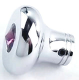 Universal Dash Deluxe Knob for 1/4” Shaft Purple Jewel Chrome Set Screw UP#23586