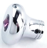 Universal Dash Deluxe Knob for 1/4” Shaft Purple Jewel Chrome Set Screw UP#23586