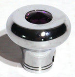 Universal Dash Deluxe Knob for 1/4” Shaft Purple Jewel Chrome Set Screw UP#23586