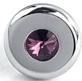 Universal Dash Deluxe Knob for 1/4” Shaft Purple Jewel Chrome Set Screw UP#23586