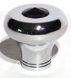 Universal Dash Deluxe Knob for 1/4” Shaft Purple Jewel Chrome Set Screw UP#23586