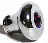 Universal Dash Deluxe Knob for 1/4” Shaft Purple Jewel Chrome Set Screw UP#23586
