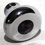 Universal Dash Deluxe Knob for 1/4” Shaft Purple Jewel Chrome Set Screw UP#23586
