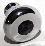 Universal Dash Deluxe Knob for 1/4” Shaft Purple Jewel Chrome Set Screw UP#23586