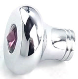 Universal Dash Deluxe Knob for 1/4” Shaft Purple Jewel Chrome Set Screw UP#23586