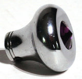 Universal Dash Deluxe Knob for 1/4” Shaft Purple Jewel Chrome Set Screw UP#23586